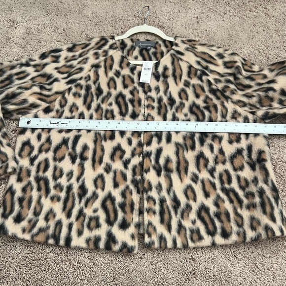 NWT new OS one size Anthropologie boxy jacket leopard animal print S M L XL - Picture 17 of 17